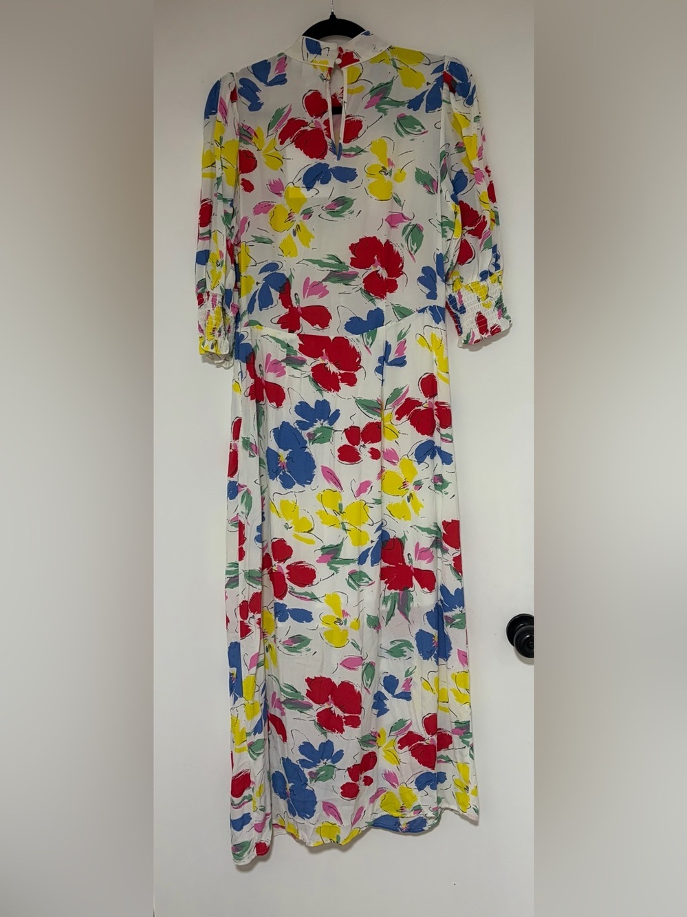 Rixo x Target Women’s Floral Mock Neck Cascade Ruffle Dress Size 10 NWT - Picture 5 of 12